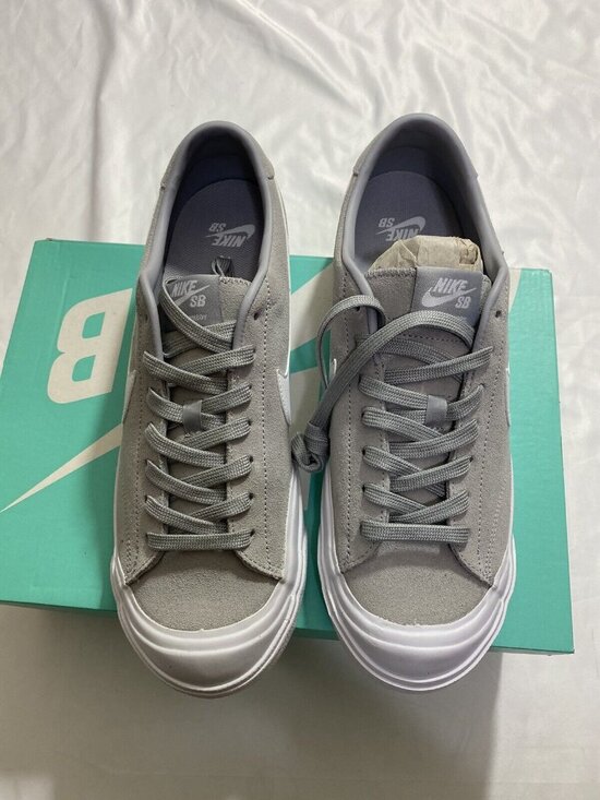 New Mens Size 10.5 Grey White Nike All Court CK Skateboarding Shoes main image 9